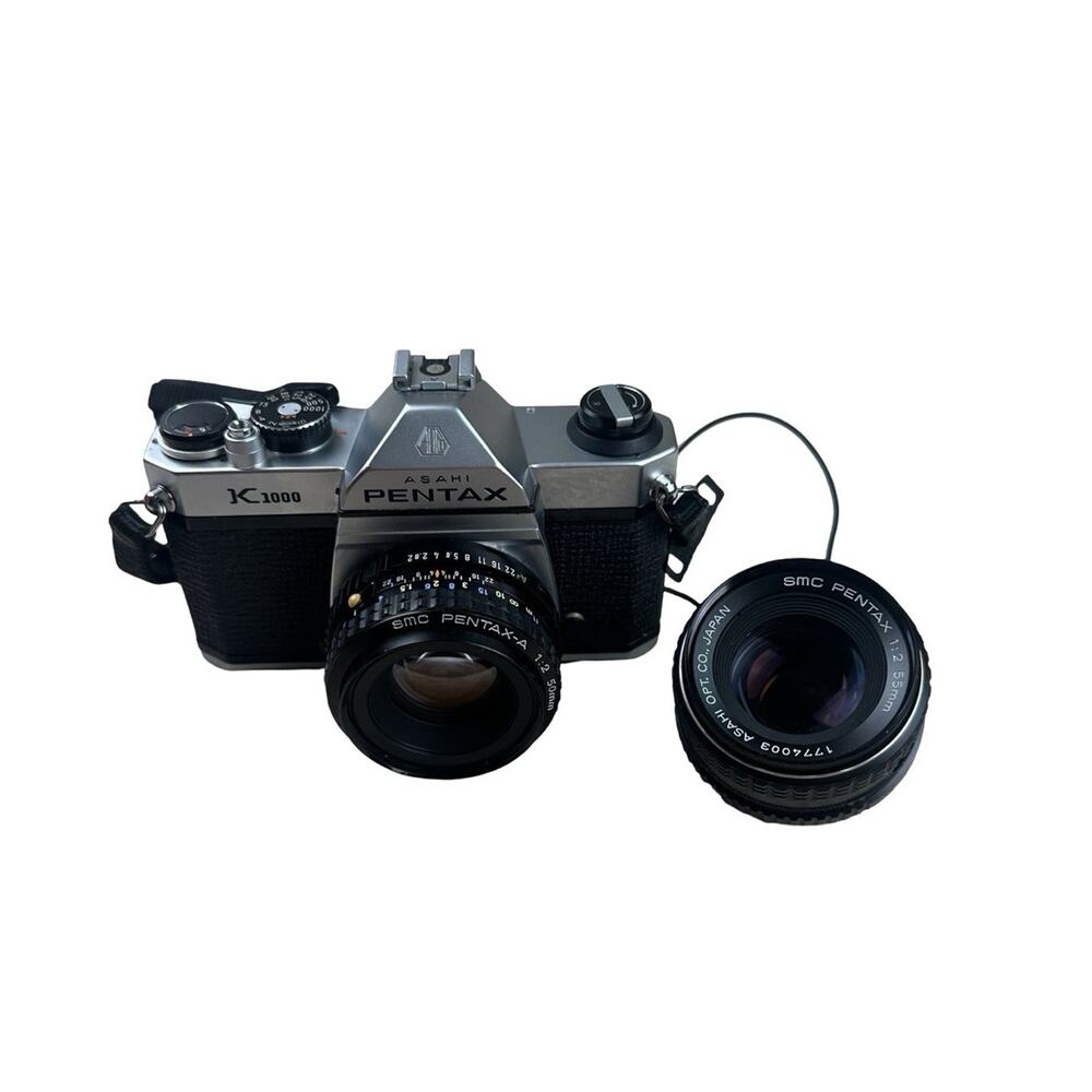 Pentax K1000 35mm Film SLR Lens 50mm f/2 lens & SMC Pentax 55mm F/2 Lens Tested